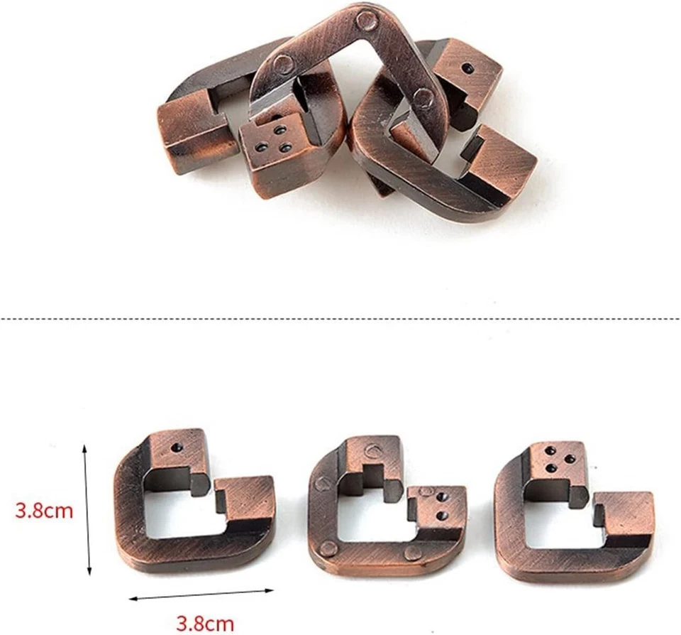 Giochi Rompicapo in Metallo x9  Puzzle Giocattoli Educativi Intelligenti - Immagine 3 di 4