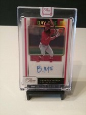 2022 PANINI THREE AND TWO BRANDON MARSH DAY ONE AUTO 23/25