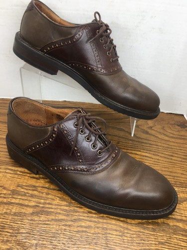 Brown Saddle Oxford shoes Made In Italy 