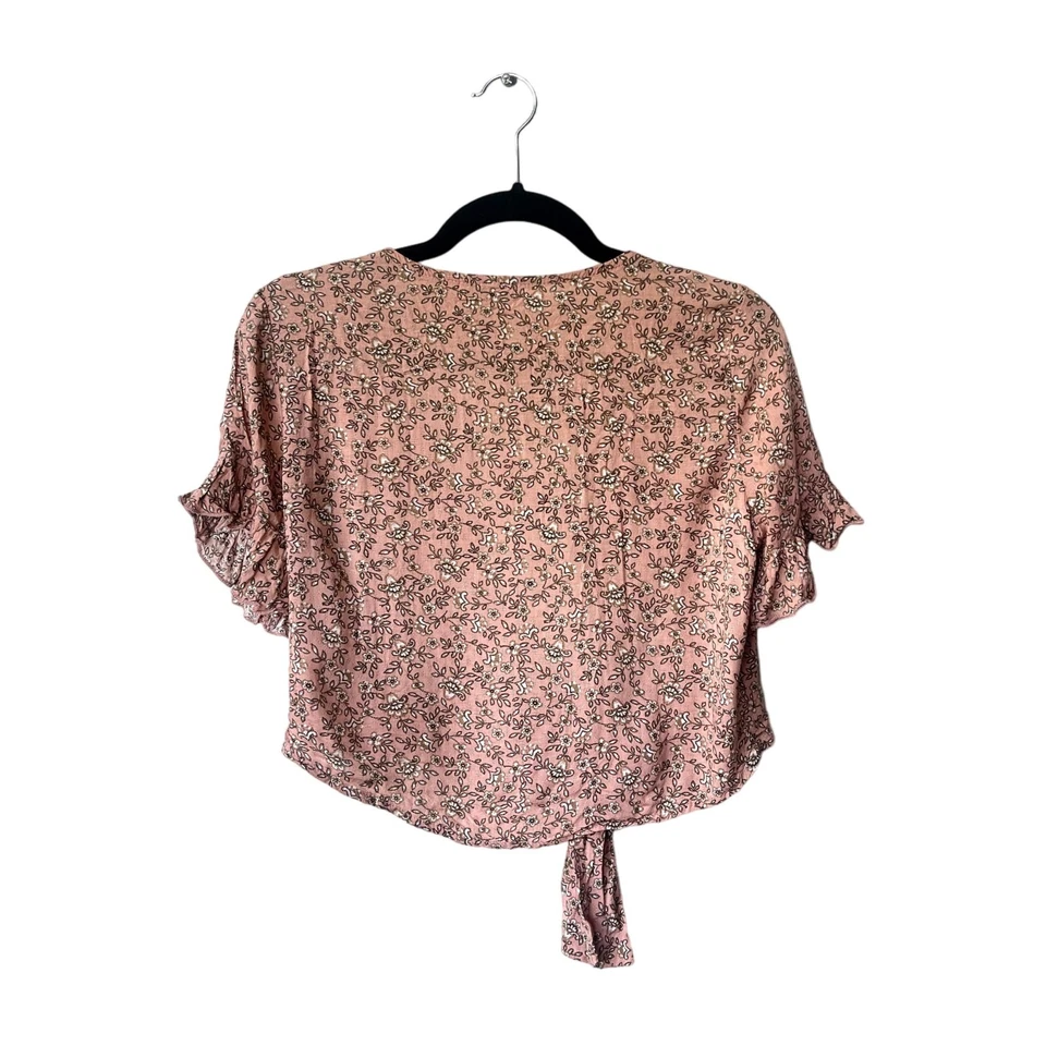 De Colección Delicado Hooligan Y2K Boho Crop Top S Hippie Floral Concierto Festival Western Foto 2 de 4