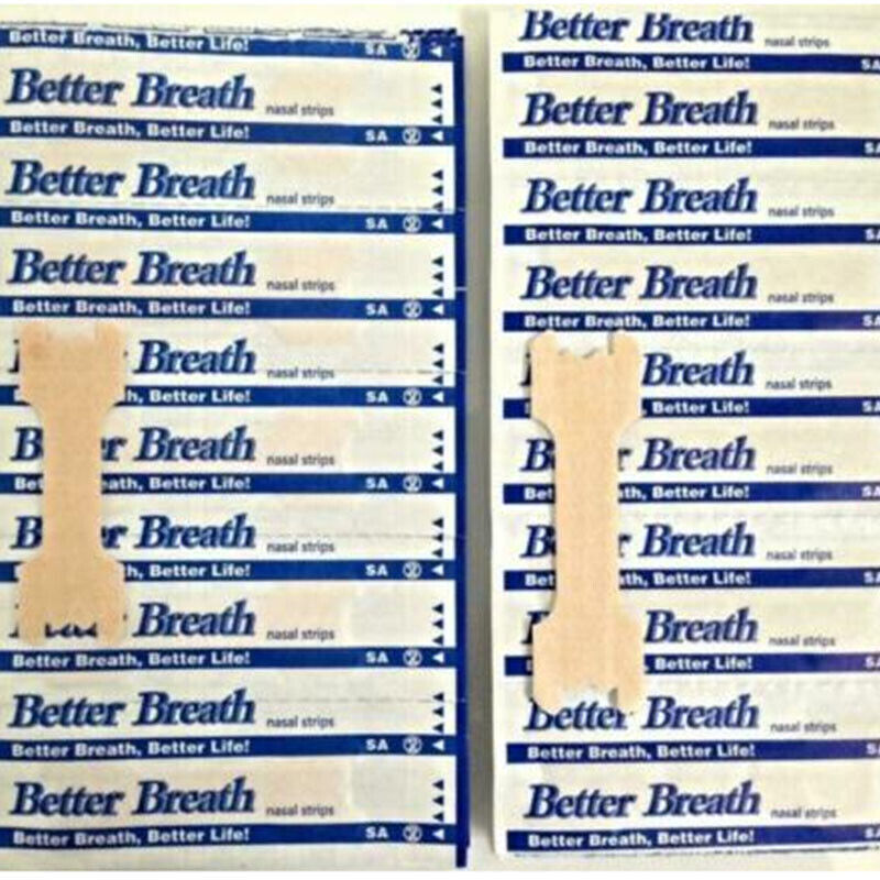200x Nasenpflaster Better Breath Nasal Strips Pflaster Besser Atmen