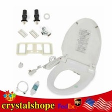 Electric Bidet Toilet Seat Anti-Bacteria Dual Nozzles Dry Warm Massage Heated