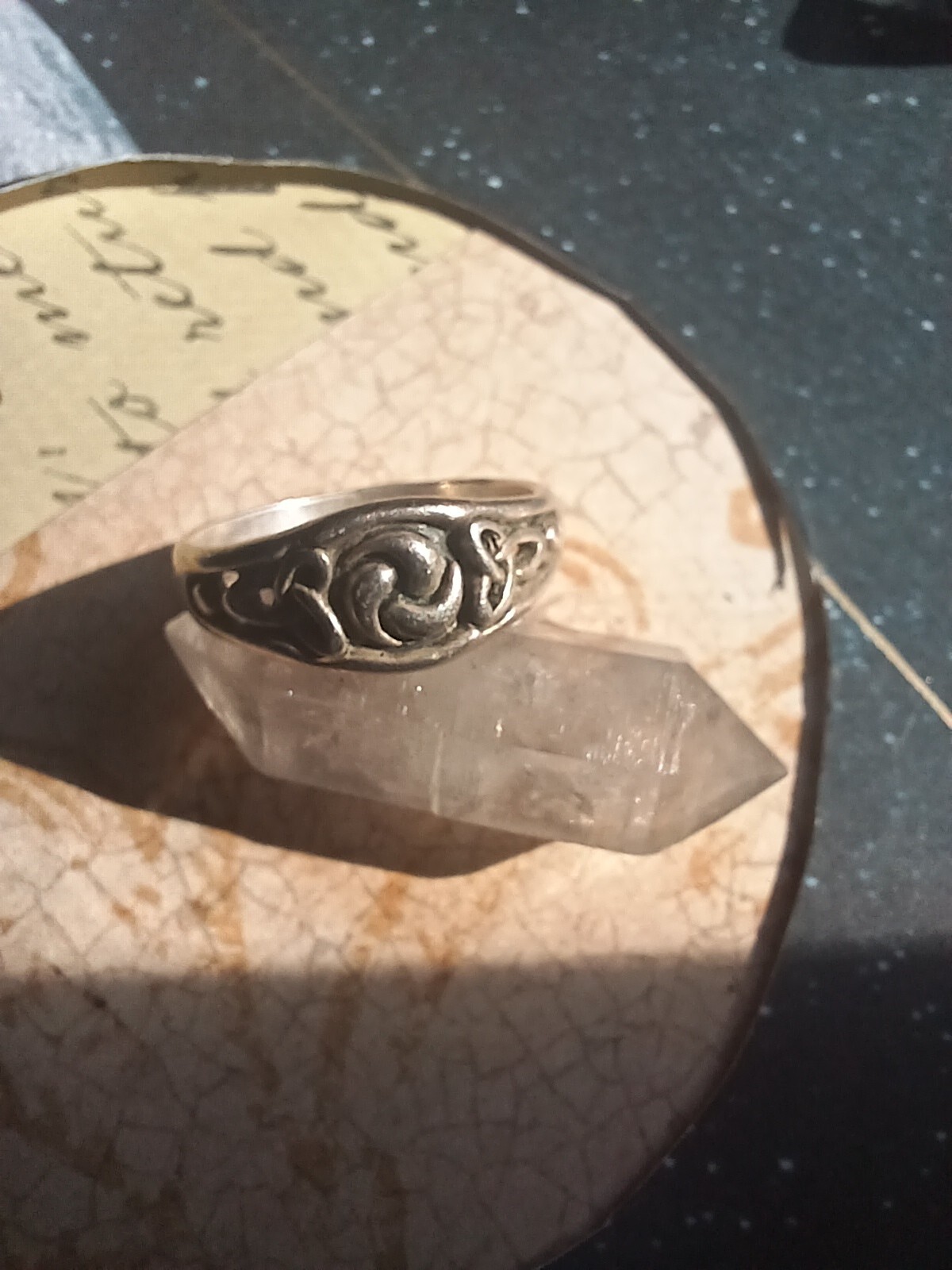 Handcrafted Solid Sterling Silver 925 Triskele an… - image 2