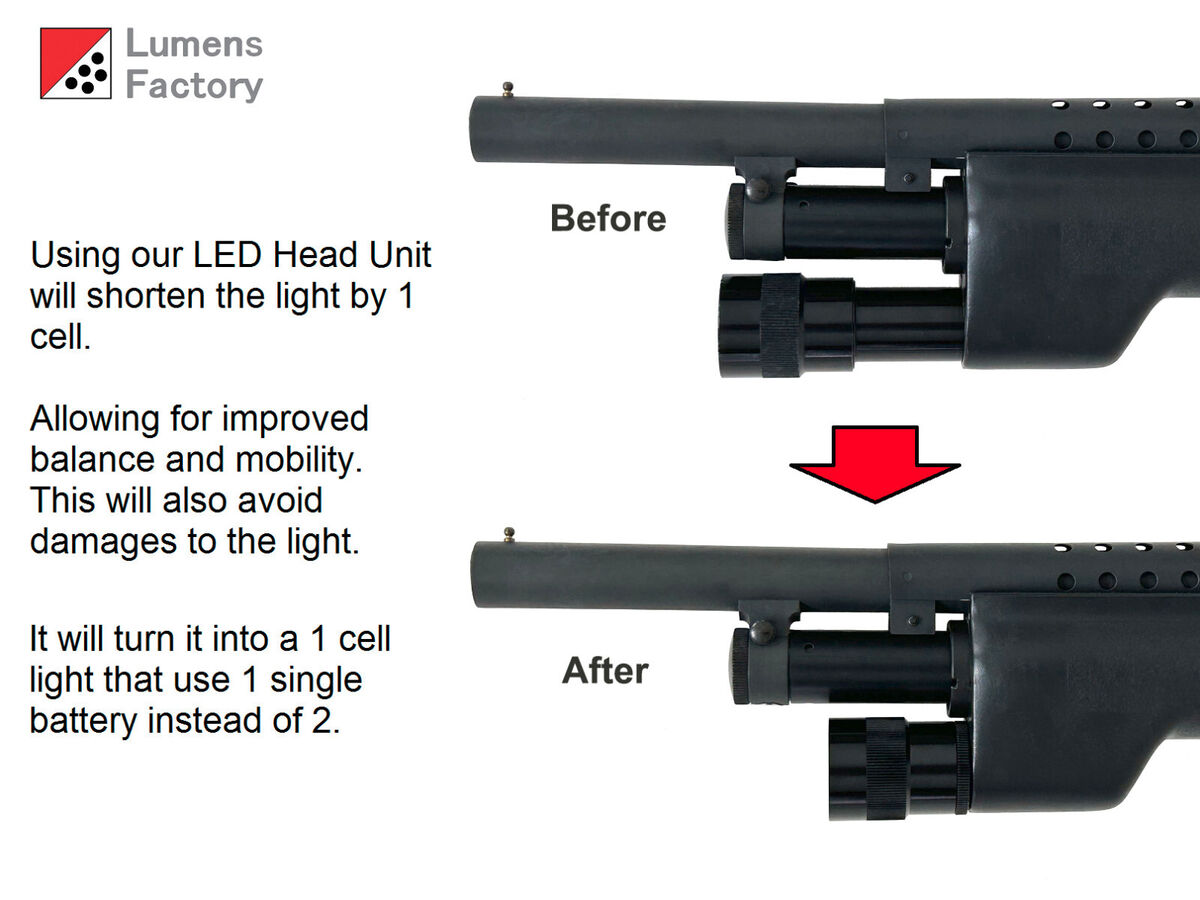 LED Head Unit for Surefire Shotgun Forend Light 617 618 620 LED Head Unit for Surefire Shotgun Forend Light 617 618 620