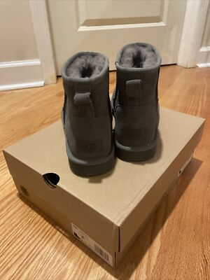 UGG Women's Classic Mini II Boots Size 8 Gray / Grey NEW | eBay