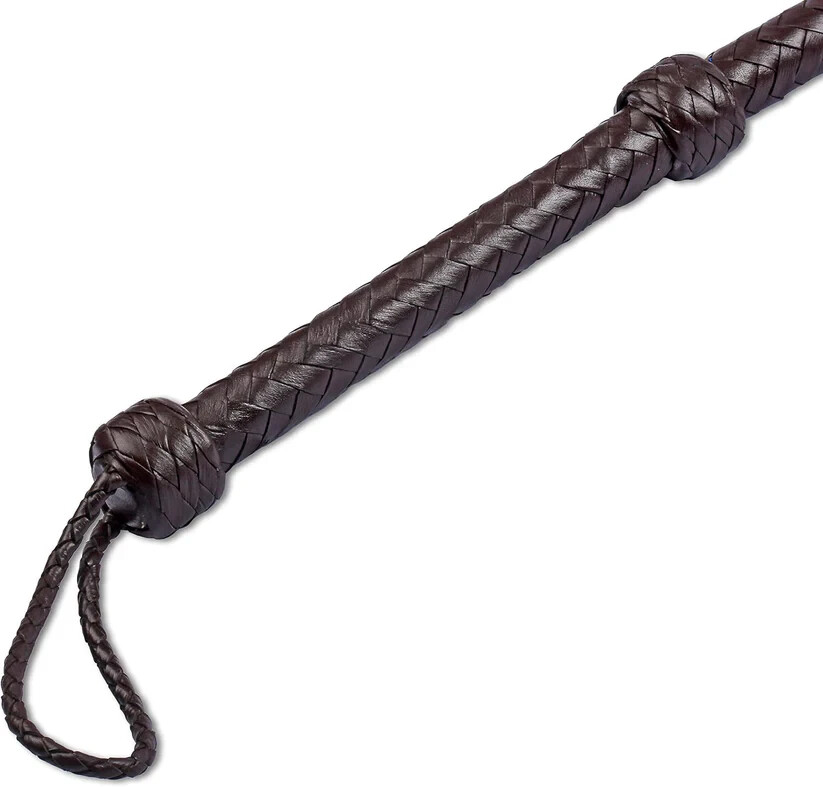 Indiana Jones Bullwhip インディ ジョーンズ ブルウィップ Indiana Jones 6, 8, 10, 12 Feet 8 Strands Brown Cowhide Real