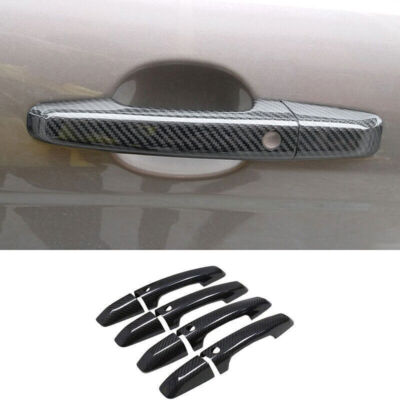 Real Carbon Fiber Side Smart Door Handle Cover For Range Rover Sport 2014-2022