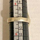 vintage 3 stone turquoise & coral Native American sz 5 silver ring — photo 2