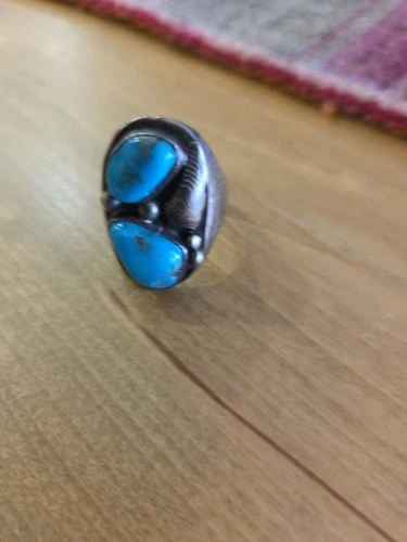 Silverand Turquoise Vintage Ring