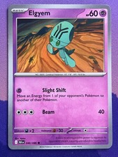 elgyem pokemon card value Noble Victories #54/101 – Psychic Psychic Headbutt (20) Weakness Darkness ×2 Resistance Fighting Elgyem | Black & White—Plasma