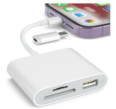SZHAIYIJIN SD Card Reader for iPhone Memory Card Reader w/Camera Adapter