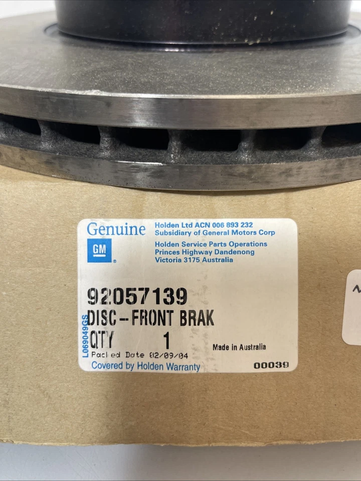 FITS 2004 PONTIAC GTO ROTOR FRT BRK 92228515 - NEW OEM 92228515 - Image 2 of 4