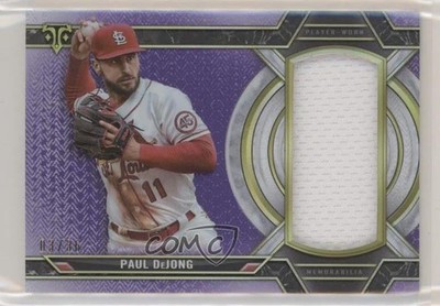 2021 Topps Triple Threads Single Jumbo Relics Amethyst 3/36 Paul DeJong 5m1