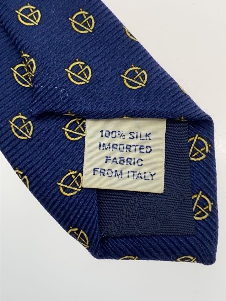 VERSACE tie silk BLU all over pattern men s | eBay