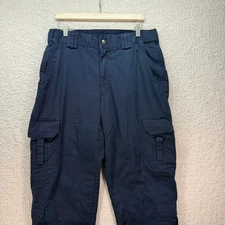 5.11 Tactical Cargo Pants Ripstop Work Utility Outdoor Hiking Navy Blue 34/32
