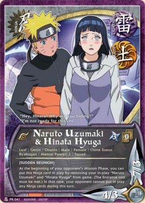Naruto Uzumaki & Hinata Hyuga - PR-041 - Common - 1st Edition Promo Cards Played