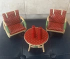 Vintage German Patio Furniture Set Mid Century Era Barbie Bild Lilli