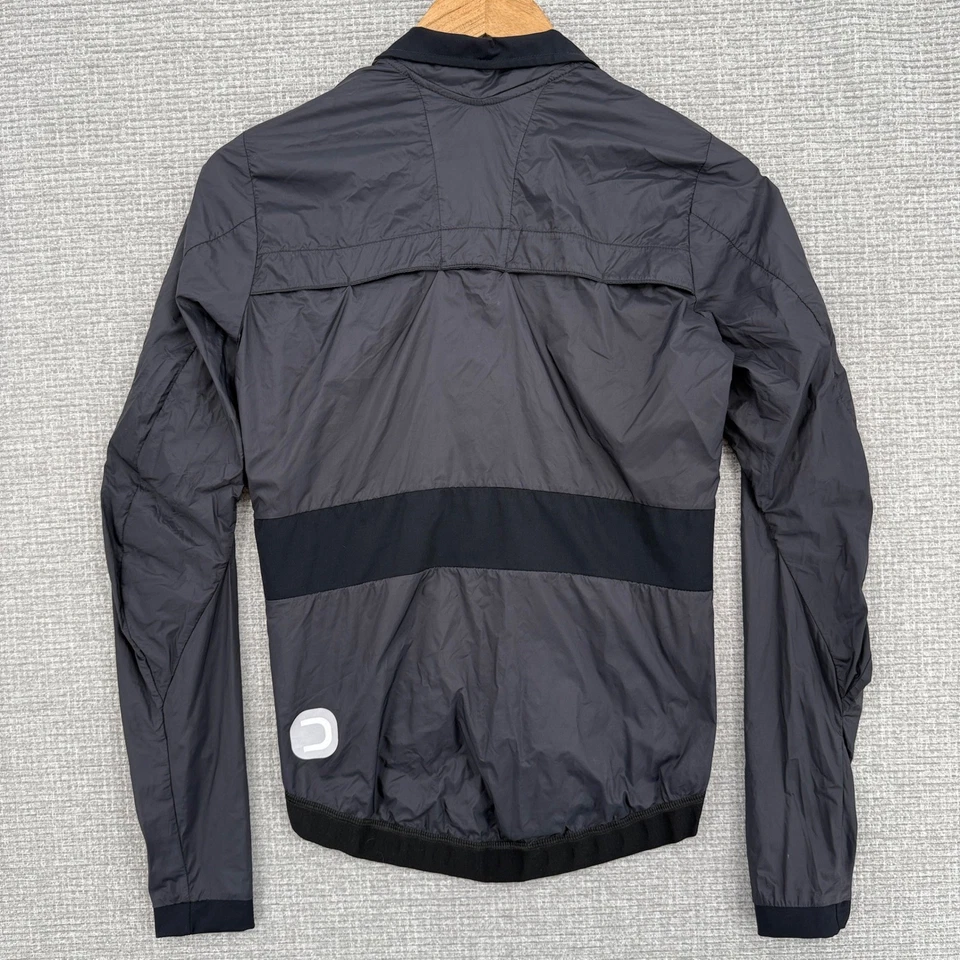 Dotout Cycling Jacket Sz S Windproof Lightweight Full Zip Black Italy - Image 4 of 4