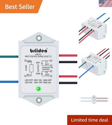 8A DPST Relay Module - Durable 24V AC/DC Power Control with LED Indicator