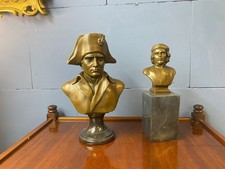 Bronze Bust Napoleon Bonaparte and Che Guevara Art deco Signed