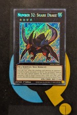 MZMU-EN067 Number 32: Shark Drake Chibi Art Secret Rare 1st Ed YuGiOh 