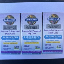 3-Garden of Life Dr.Formulated Prenatal  Postnatal Daily Care 30ct Exp 01/26 