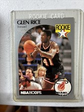 1990 NBA HOOPS - GLEN RICE - Phoenix Suns - Rookie Card 168. rookie card picture