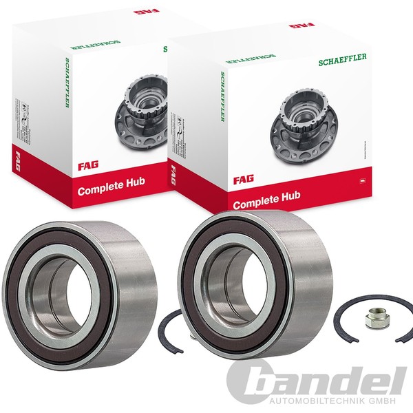 2X Fag RADLAGER-SATZ Vorne Hinten Passend FÜR Alfa Romeo 156 Fiat Bravo Doblo-image