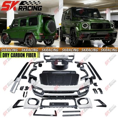 Dry Carbon Rear Front Bumper Spoiler Wing Body Kits Fits Benz G63 AMG W464 19-24
