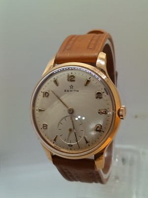 Vintage Zenith Jumbo Herrenuhr Überholt 