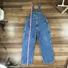 VTG KEY Denim Overalls Mens Size 44x29 Blue Carpenter Workwear Mexico Made 3028