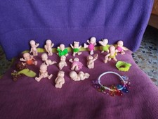 PACIOCCHINI GIG VINTAGE BAMBOLE GOMMA-PVC - anni 90 - 17 pezzi + 12 ciucciotti 