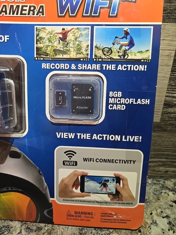 Explore One HD Action Camera WiFi + Accessories New, Complete Partial Open Pack - Image 3 of 4