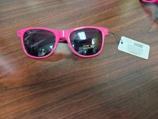 Pink UV 400 Protection Sunglasses With Tag - Stylish Retro Design For W
