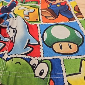 Super Mario Bros. Swimming Shorts Nintendo NES Gamer Games Luigi Toad Bowser