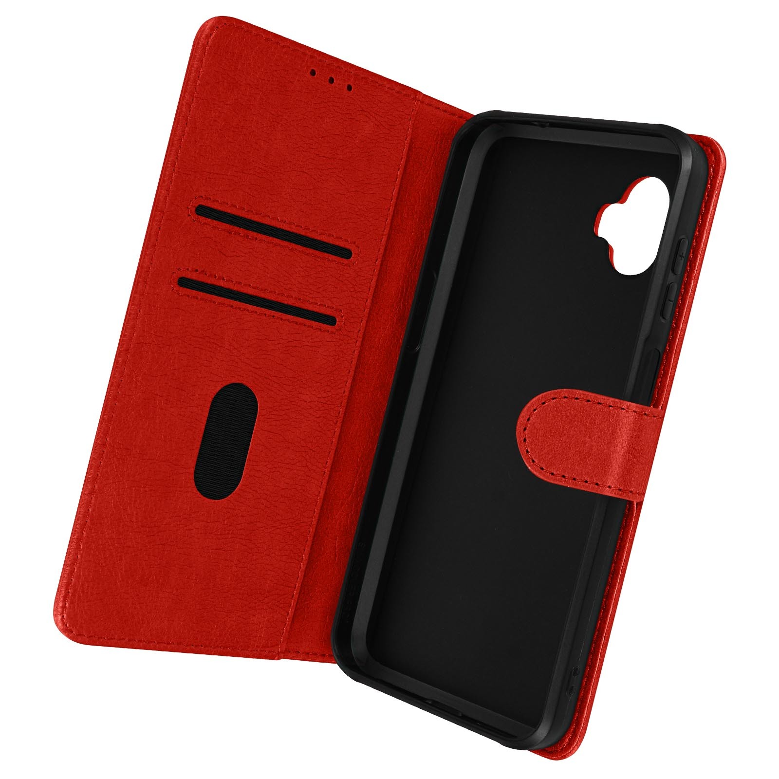 Étui pour Galaxy Xcover 6 Pro rouge pour ranger vos cartes et éviter les chutes
