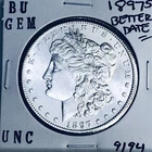 1897 S BU GEM MORGAN SILVER DOLLAR UNC MS+++ U.S. MINT RARE COIN 9194