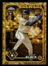 2024 Topps Chrome Gilded #26 TYLER BLACK Gold Wave Refractor RC #09/75 BREWERS