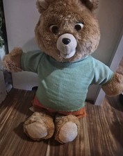 Vintage Teddy Ruxpin UNTESTED With Cassette Tape And Santa Jacket