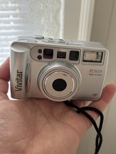 Vivitar PZ3115 Date-A-Print 35mm Point Shoot Silver Camera Built-in Flash