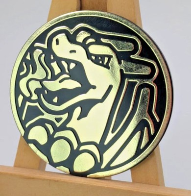 Charizard Coin Jumbo Gold Mirror Holo Pokemon TCG Near Mint 2022