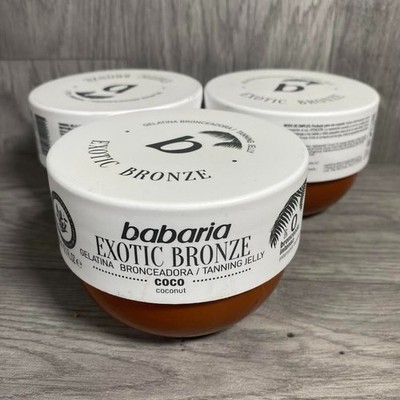 3 x Babaria Exotic Bronze Coconut Tanning Accelerator Gel LSF0-300ml
