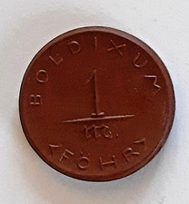 Notgeld Miśnieńska porcelana moneta 1 marka 1921 - BOLDIXUM FÖHR