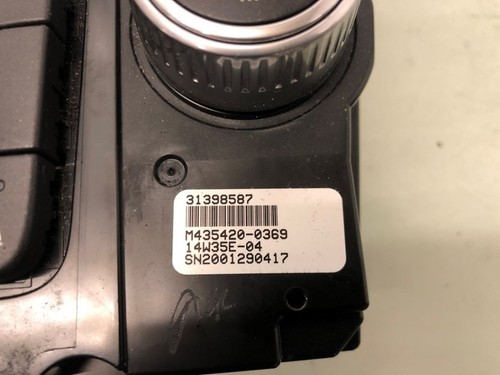 PANNELLO DI CONTROLLO RISCALDAMENTO Volvo V60 I (FW/GW) 2014 31398587 ...