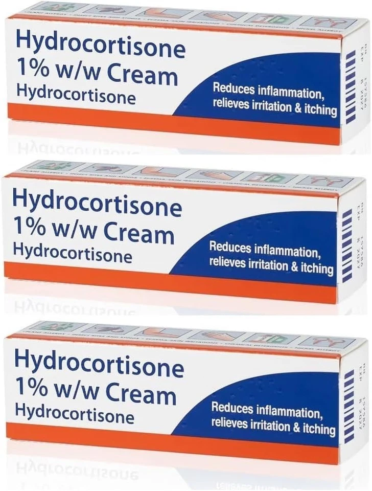 GENERIC 3 x Hydrocortisone Cream 10g Bite Sting and Itch Relief
