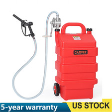 16 Gallon Portable Fuel Caddy Fuel Tank Storage Tank With Manual Transfer Pump 16 Gallon Portable Fuel Caddy Fuel Tank Storage Tank With Manual Transfer Pump