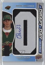 2023-24 Upper Deck SP Game Used Draft Day Marks Update /35 Marco Rossi Auto mp7