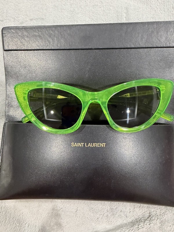 Saint Laurent SL 213 Lily Glasses -  GREEN
