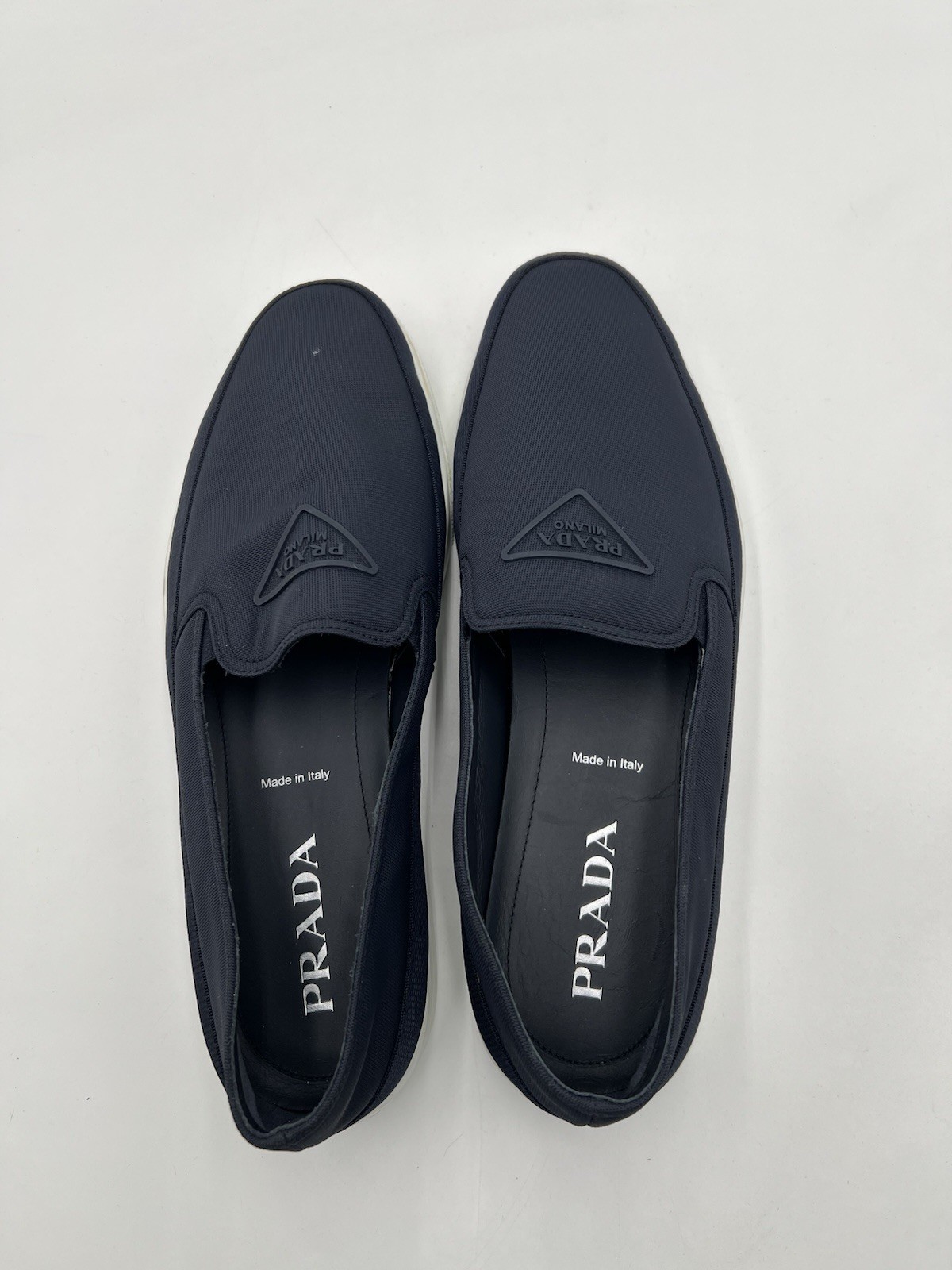 Prada Re-Nylon Slip-On sneakers in navy blue Size 10UK thumbnail 4