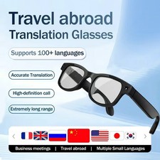 Smart Glasses AI Translation 8MP Camera Photo Video Bluetooth fit IOS/Andriod**9